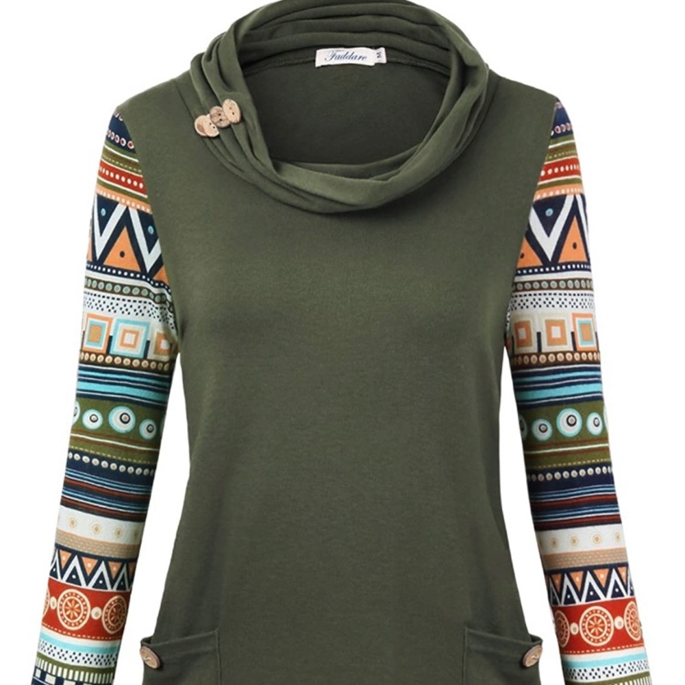 Faddare Raglan Cowlneck Tunic